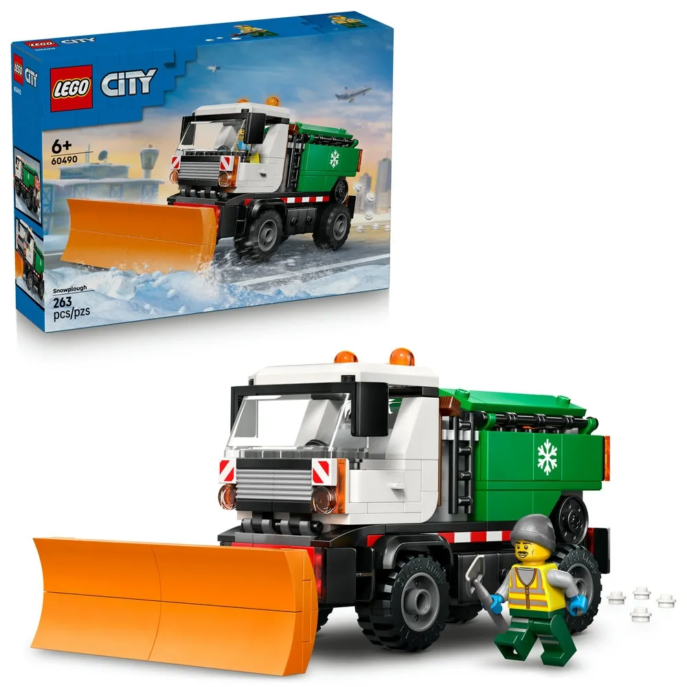 【LEGO 樂高】城市系列 60490 除雪車(玩具車 創意力遊戲 積木 兒童玩具)