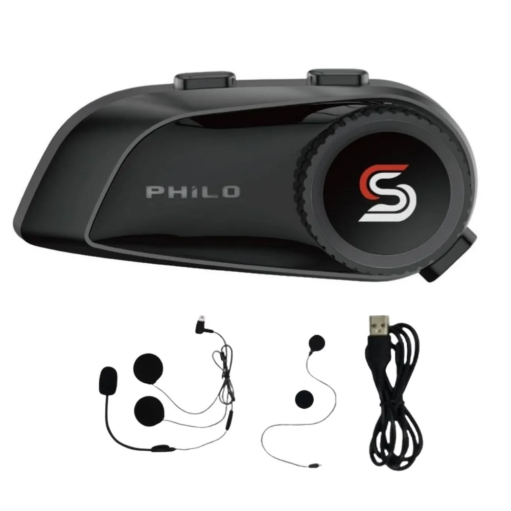 【Philo 飛樂】Jazz5s 1200Mah 全混音 安全帽藍牙對講耳機｜旋鈕版(藍芽安全帽/安全帽藍牙耳機/安全帽耳機)