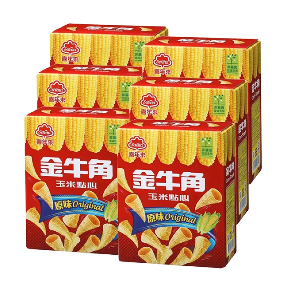 【喜年來】金牛角玉米原味6入(35gx6)  (TQF微笑標章)