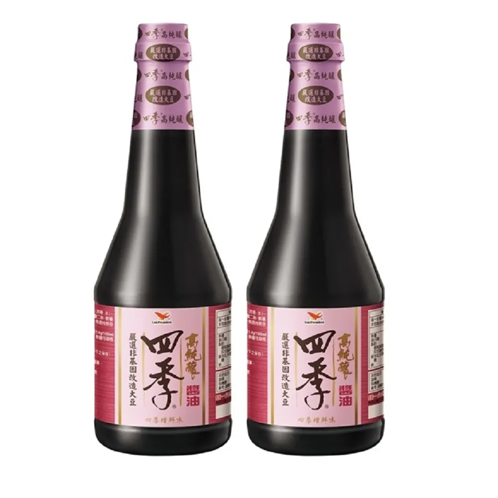 【四季】高純釀釀造醬油870mlx2入 (TQF微笑標章)
