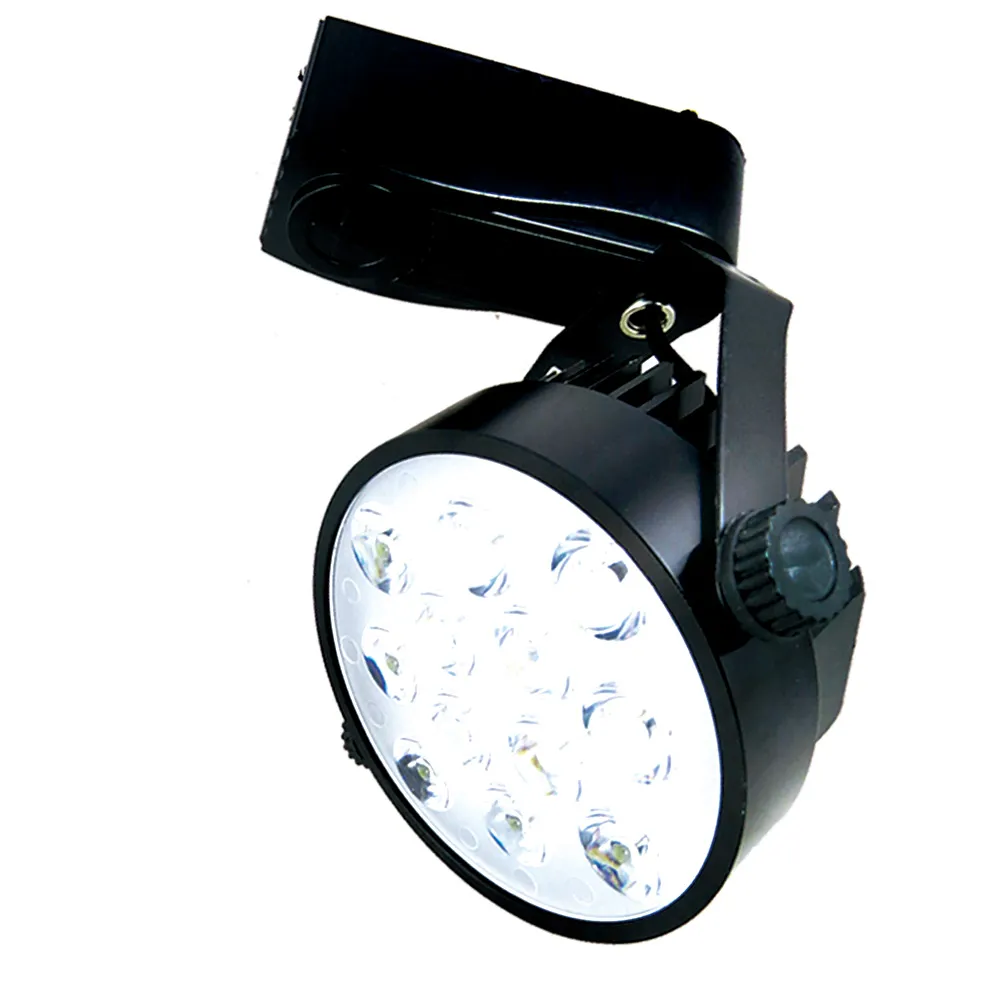 【KISS QUIET】質感黑-超耐用 白光/黃光 13W LED碗型軌道燈 12晶 -1入(LED軌道燈 軌道燈 LED燈 13W軌道燈)