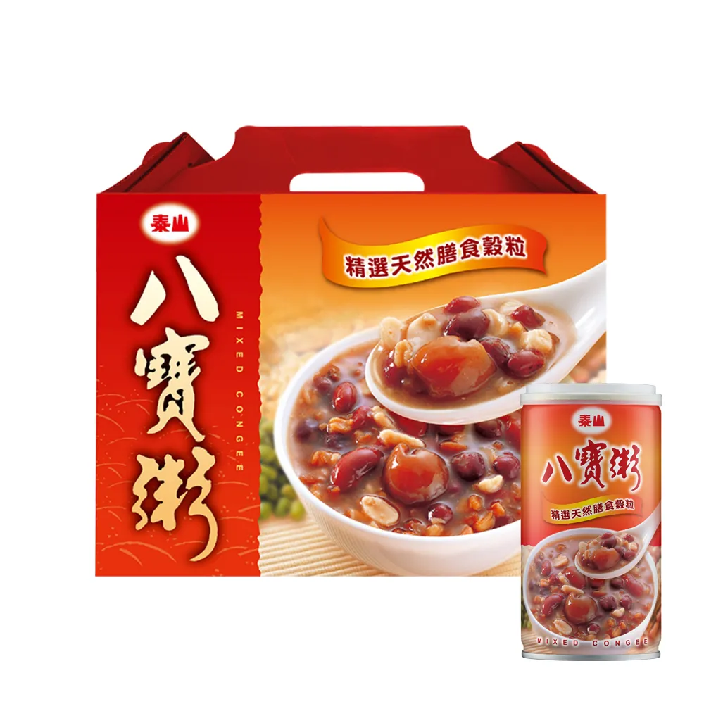 【泰山】八寶粥禮盒 375gx2盒 共24入(官方直營)