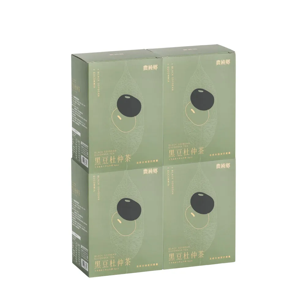 【農純鄉】黑豆杜仲茶X4盒(100mlx8入/盒)
