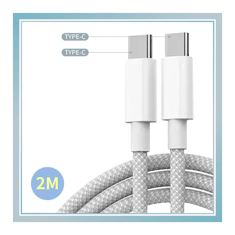 【Mr.U 優先生】Senho iPhone C-C/A-C 2M PD 60W 編織充電線 Type-C 快充線(2米 支援i15)
