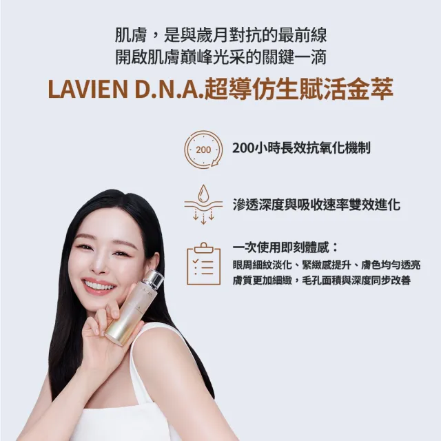 【LAVIEN 樂薇昂】D.N.A.超導仿生賦活金萃100g(200H長效抗氧/深層微導滲透/緊緻修護)