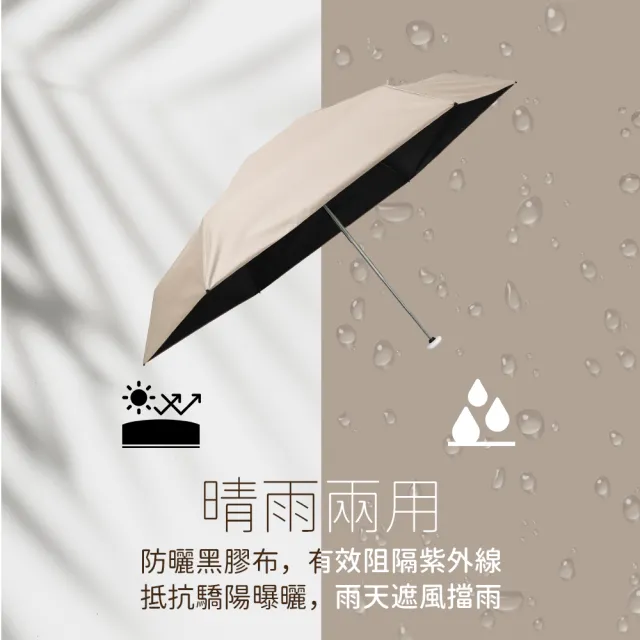 【雨傘王】BigRed 極度輕 黑膠系列 口袋傘 手開傘 黑膠傘 降溫 防曬 超輕量 1人撐(終身免費維修*)