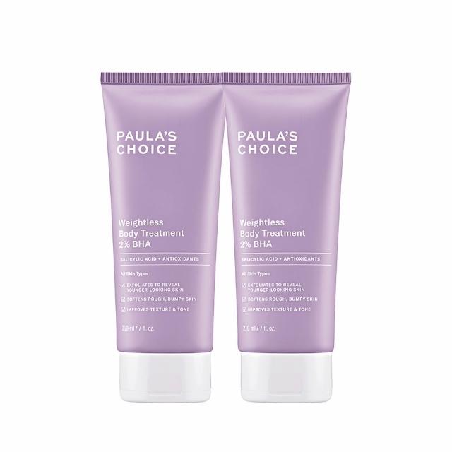 【PAULA’S CHOICE 寶拉珍選】2％水楊酸身體乳210ml二入組(煥膚/抗痘/粉刺/去角質/保濕)