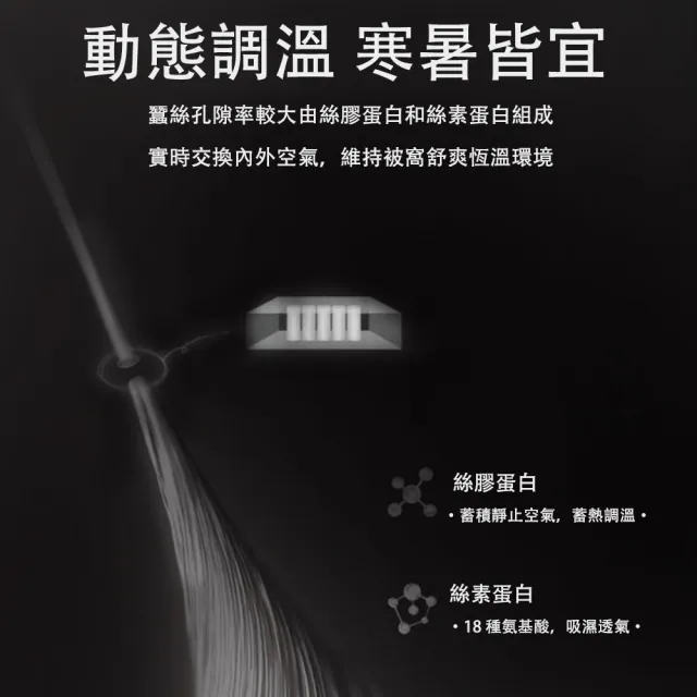 【Hilton 希爾頓】五星飯店級蠶絲被150×200CM(媲美鵝絨被蓬鬆觸感、輕盈保暖、雲朵般睡眠體驗)