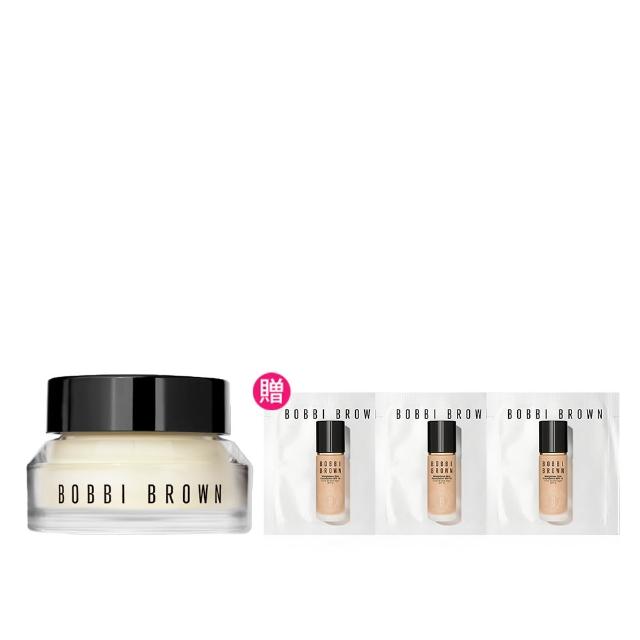 【Bobbi Brown 芭比波朗】維他命乳霜15ml入門組(維他命超完美乳霜15ml/橘子霜/旅遊保養面霜)