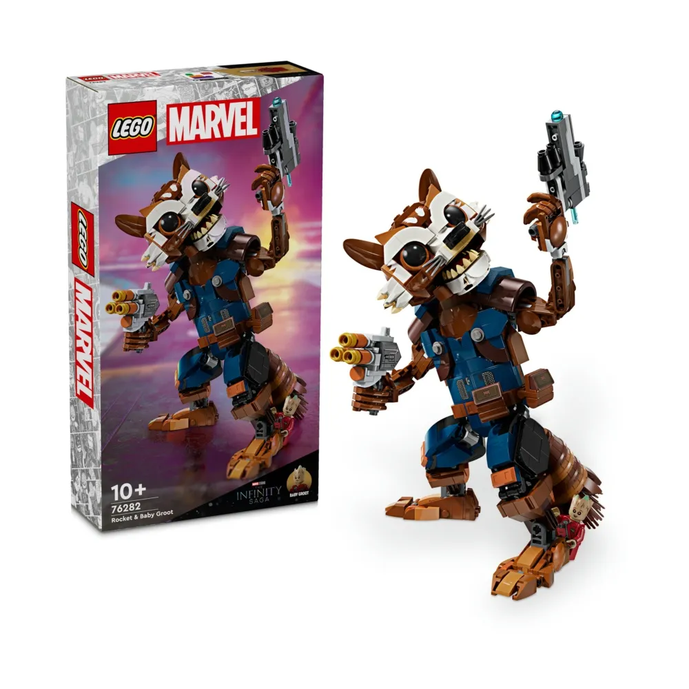 【LEGO 樂高】漫威超級英雄系列 76282 火箭浣熊和格魯特寶寶(Rocket & Baby Groot 漫威)