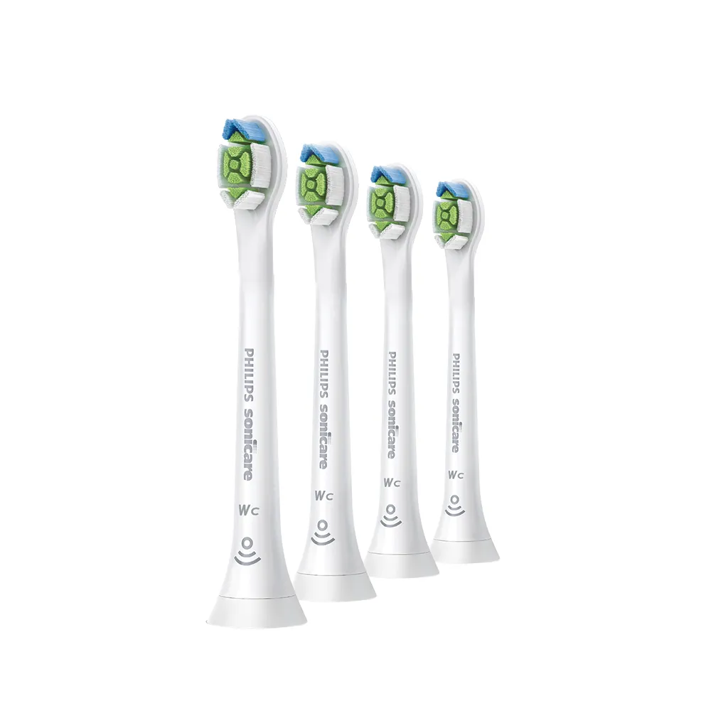 【Philips 飛利浦】HX6074 Sonicare Wc高效亮白迷你刷頭4入組 (深入後牙死角/小口腔適用/官方直營)