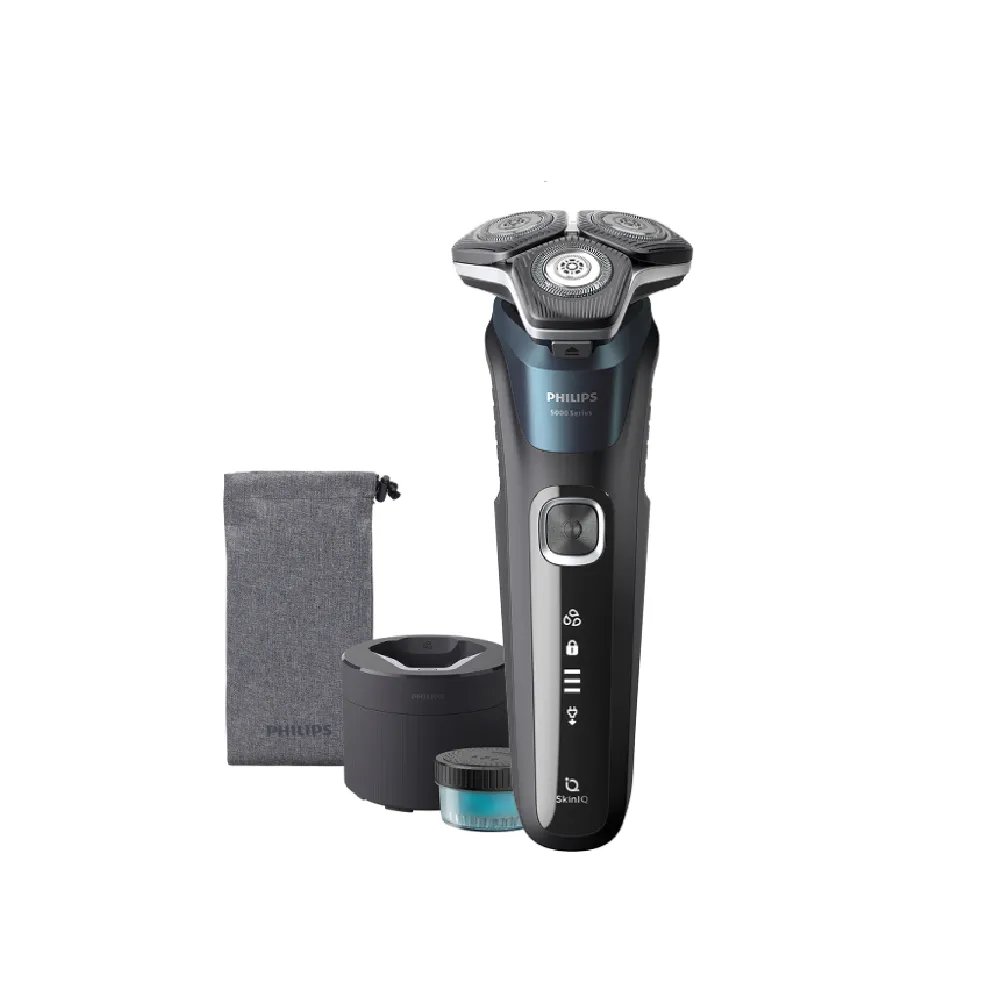【Philips 飛利浦】S5889/60 SkinIQ 5000系列智能電鬍刀-全能旗艦組(含無線清洗座/官方直營)