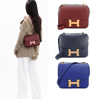 【Hermes 愛馬仕】Constance 24 Epsom牛皮斜背包 (多色選)