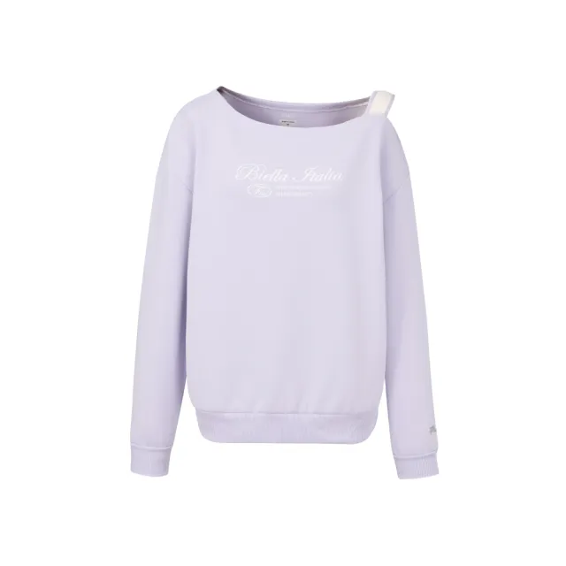 【FILA】女長袖圓領T恤-紫色 5TEA-5324-PL