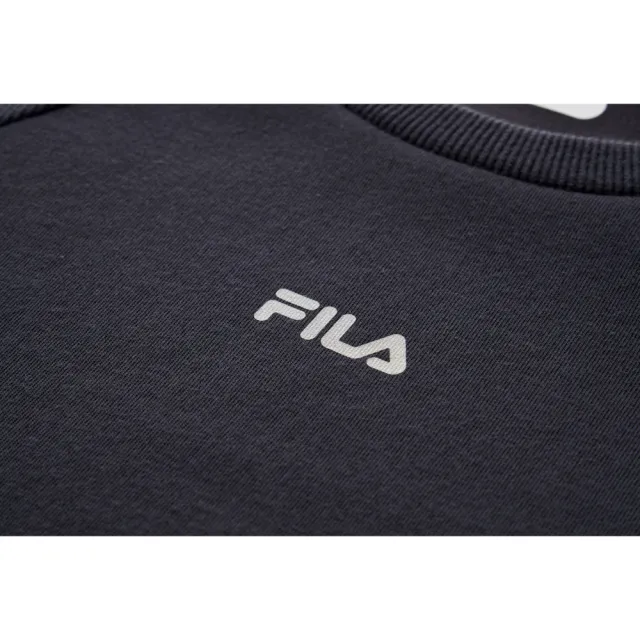 【FILA】男長袖圓領T恤-深灰色 1TEA-5306-DG