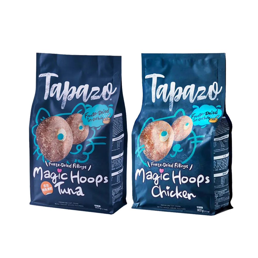 【TAPAZO 特百滋】凍乾填心糧-成幼貓低敏配方 2磅x2包組(貓飼料 貓乾糧 成貓 幼貓 低敏)