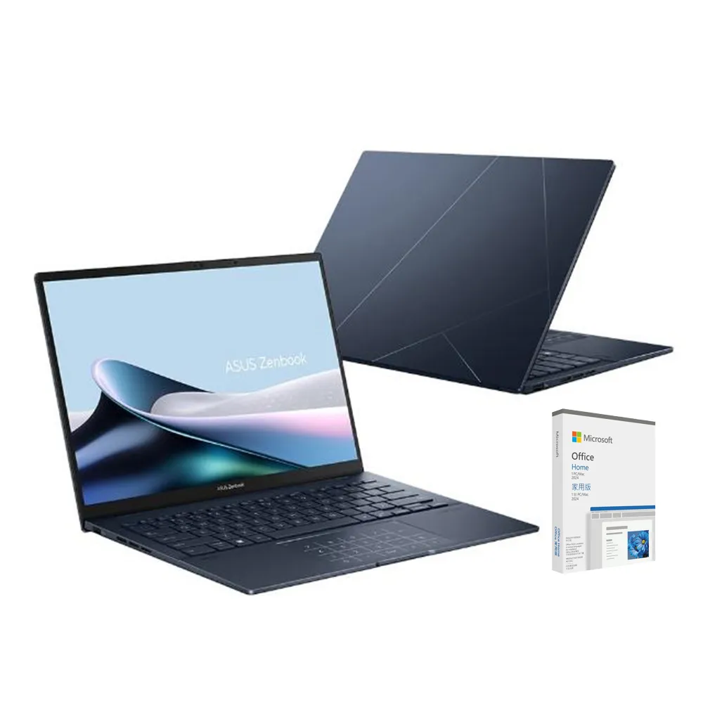 【ASUS 華碩】Office2024組★14吋Ultra5輕薄AI筆電(ZenBook UX3405CA/Ultra5-225H/16G/512G SSD/EVO/OLED)