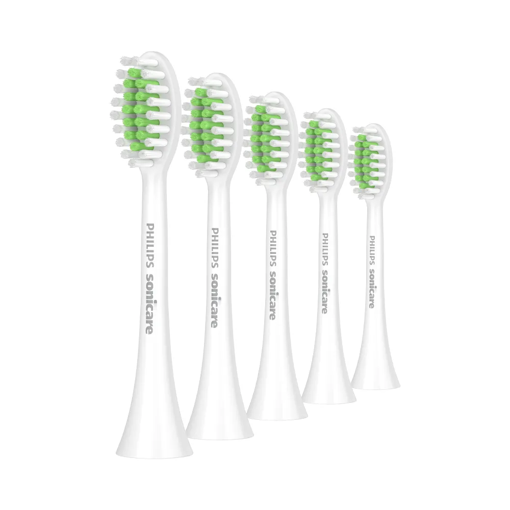 【Philips 飛利浦】HX2035 2100系列專用輕柔亮白刷頭5入組 (替換刷頭/溫和清潔/亮白效果/官方直營)