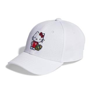 【adidas 愛迪達】Cap 大童 運動帽 白 聯名款 Hello Kitty 戶外遮陽(II3356)