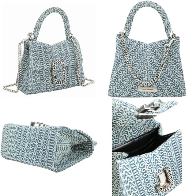 【MARC JACOBS】ST. MARC 復古鍊式雙J釦手提/斜背包(3款可選 翻蓋包 兩用包 MJ)