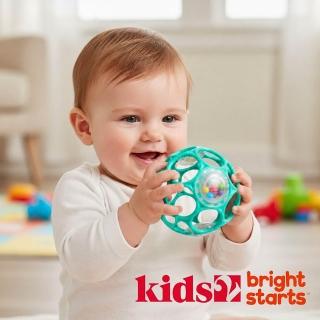 【Kids2】Bright Starts Oball奧波軟球搖鈴(清新綠) BS-11486