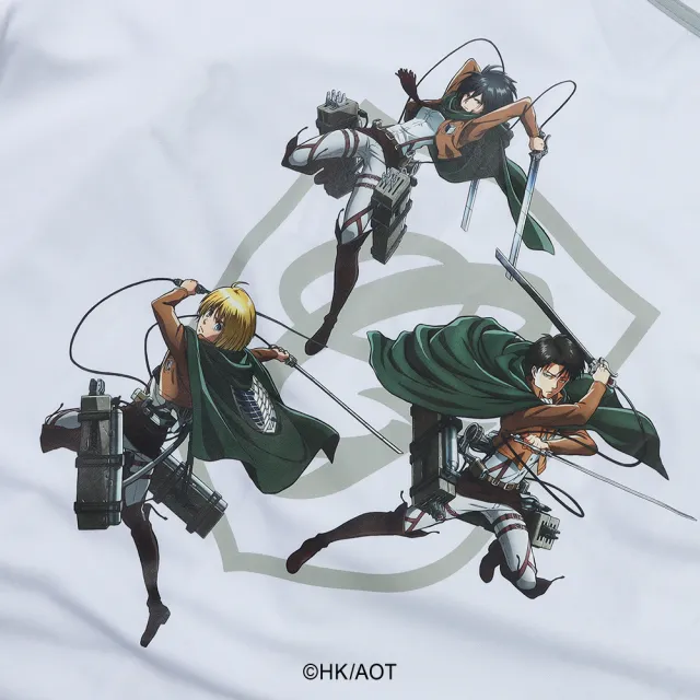 【富邦悍將】進擊的巨人 聯名角色款球衣(白_XXS-4XL)