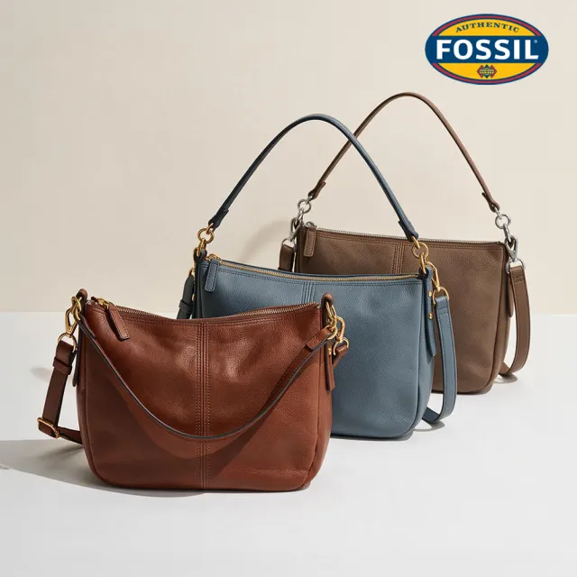 【FOSSIL】Jolie 真皮新月斜背包 (多色可選)