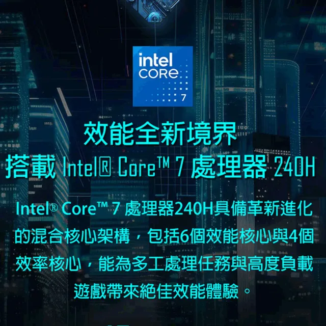 升級32G★【MSI 微星】17吋Core 7-240H RTX5050 電競筆電(Cyborg 17/16G/512GB/W11/B2RWEKG-425TW)