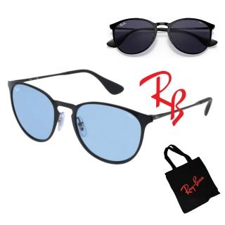 【RayBan 雷朋】全日配戴 EVOLVE變色太陽眼鏡 RB3539 002/Q2 黑框淺藍變灰鏡片 公司貨(贈RAYBAN托特包)