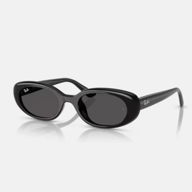 【RayBan 雷朋】復古潮流 橢圓膠框抗UV太陽眼鏡(RB4441D-667787 53mm)