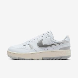 【NIKE 耐吉】WMNS Gamma Force 女 運動休閒鞋 厚底 低筒 奶油底 白灰銀(HQ1674-100)