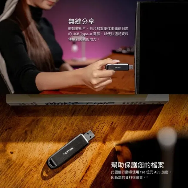【SanDisk 晟碟】全新版_極速升級 512 GB Extreme PRO USB 3.2固態隨身碟(讀速1000MB/s   有限永久保固)