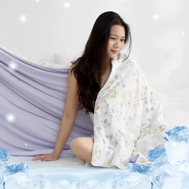【HOYACASA  禾雅寢具】買1送1 ICE BABY 2.0極凍冰寶涼被/冰寶床包枕套組(多款任選) 冰冰被 涼被 涼感被