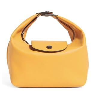 【LONGCHAMP】10291987117 經典Le Pliage Xtra牛皮手提包 XS號(蜜糖黃色)