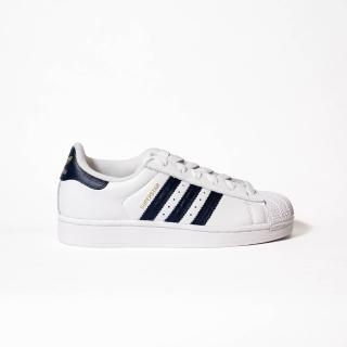 【adidas 愛迪達】Superstar II W 女 休閒鞋 復古 麂皮 流行 白 黑(KJ7118)