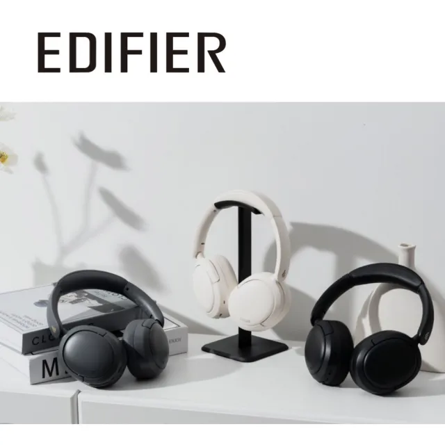 【EDIFIER】W800BT Pro 無線降噪耳罩耳機（Hi-Res 音質認證｜雙設備連接｜音樂低延遲遊戲雙模式）