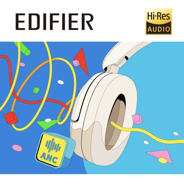 【EDIFIER】W800BT Pro 無線降噪耳罩耳機（漫畫包裝版｜Hi-Res 音質認證｜頭戴式藍牙耳機｜專屬APP）