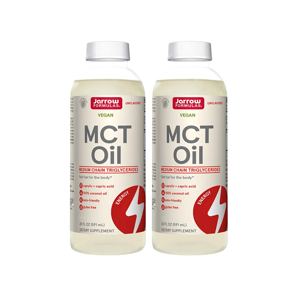 【Jarrow 賈羅公式】中鏈三酸甘油酯MCT Oil-椰子油來源591ml(2瓶組)
