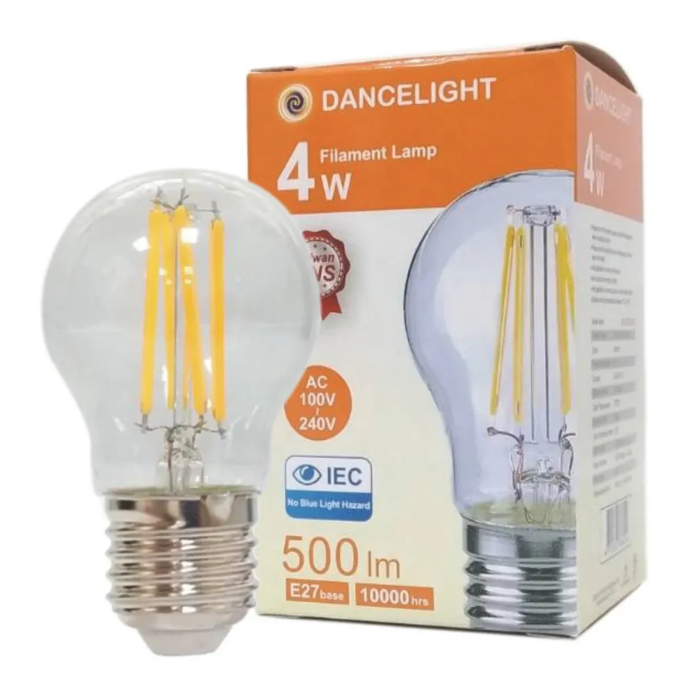 【DanceLight 舞光】10入組 LED 4W 燈絲燈 仿鎢絲 黃光 E27 鎢絲燈泡 全電壓