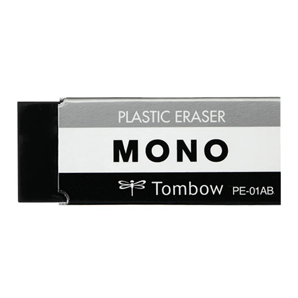 【TOMBOW】蜻蜓 PE-01AB 極黑橡皮擦(辦公 學生 開學 文具)