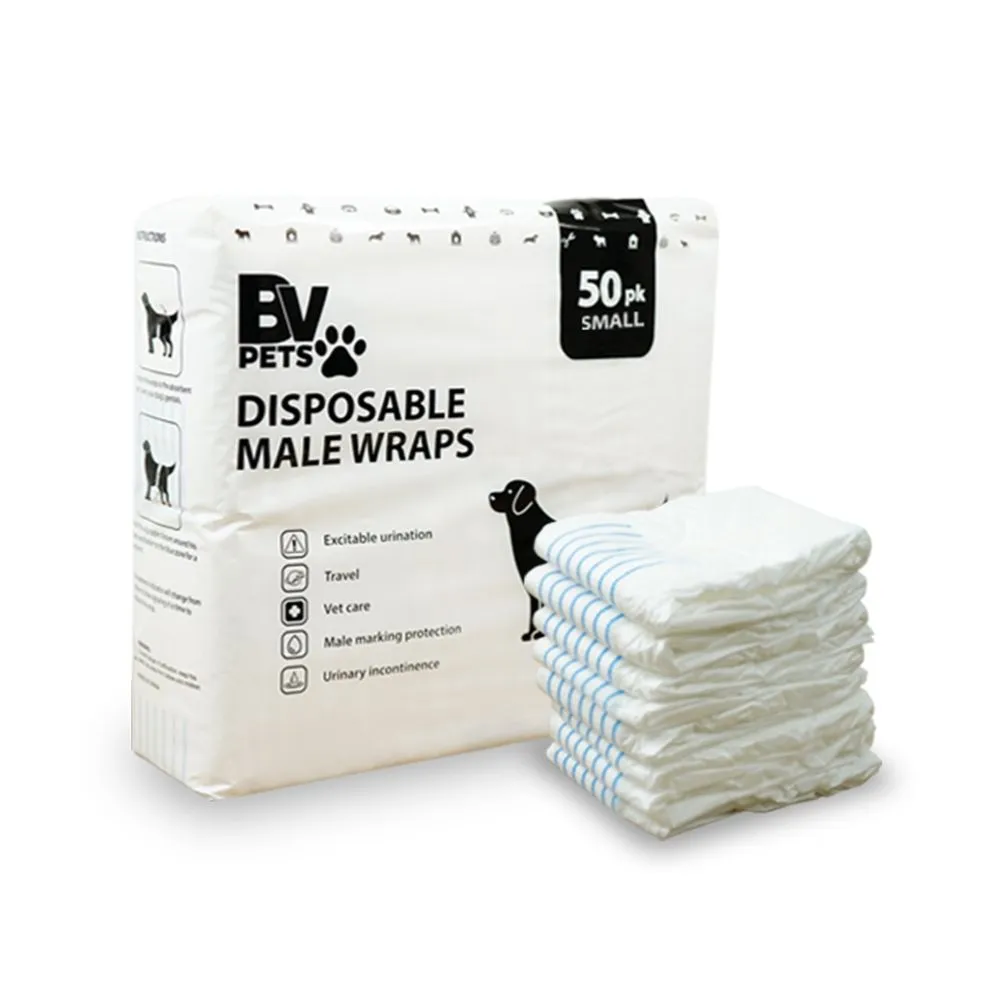 【美國BV Pets】寵物禮貌帶 公犬用 2包組(公狗禮貌帶/寵物尿布/狗尿布/狗尿褲)