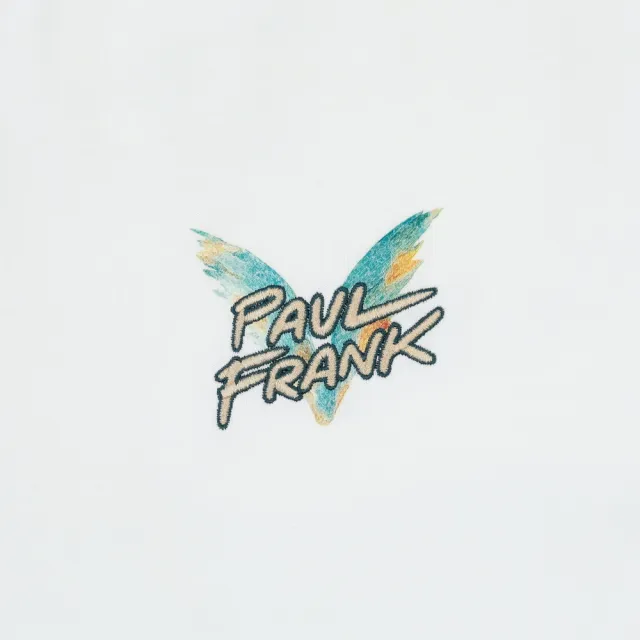 【Paul Frank 大嘴猴】官方直營 Vivian徐若瑄聯名款〜我的獨白 美式塗鴉寬版T恤 白色