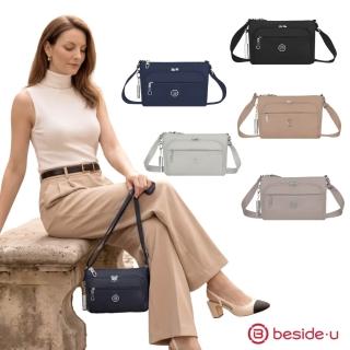 【BESIDE-U】JUBILEE 斜肩包 BNU2564 (RFID防盜錄、防潑水面料、防盜吊鉤拉片)