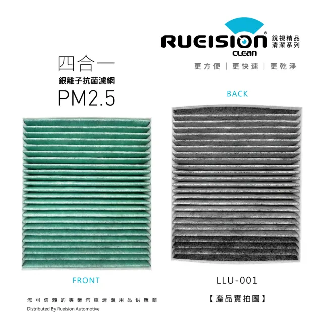 【RUEISION 銳視雨刷】LUXGEN U7 銀離子抗菌 冷氣濾網 PM2.5（2010-）