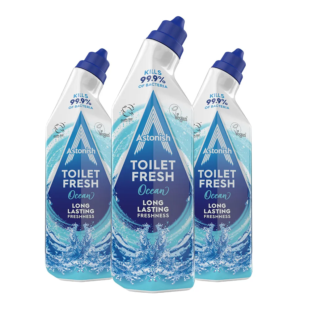 【Astonish 英國潔】馬桶潔淨凝膠香味可選(750mlx3)水垢 皂垢 馬桶清潔