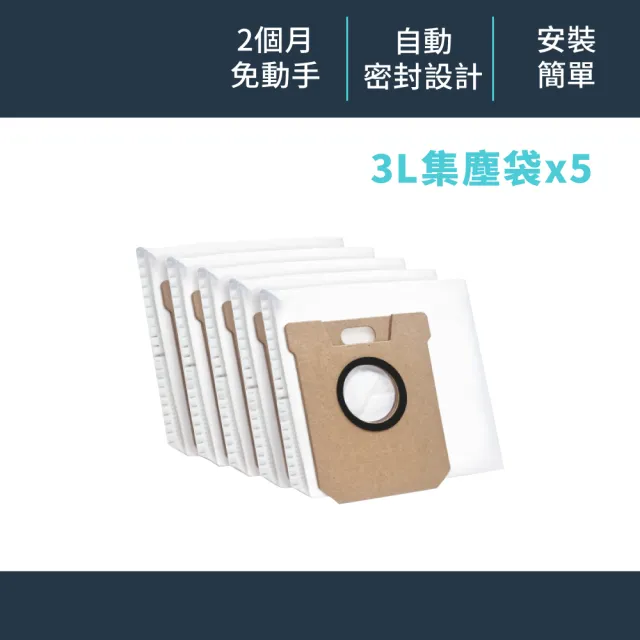 【TP-Link】Tapo RVA210 智慧掃地機集塵袋 3L集塵袋 自動密封設計 簡易安裝(適用於Tapo RV50系列)