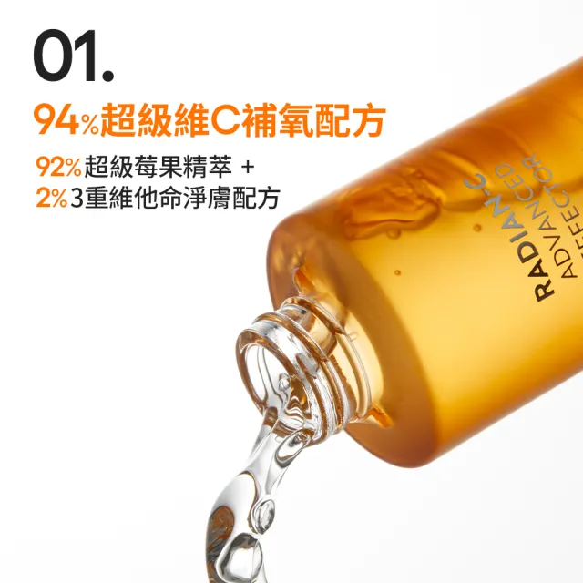 【LANEIGE 蘭芝】官方直營 維他命C淨膚煥顏精露150ml 雙入組(蘭芝 美白化妝水 保養 去角質)