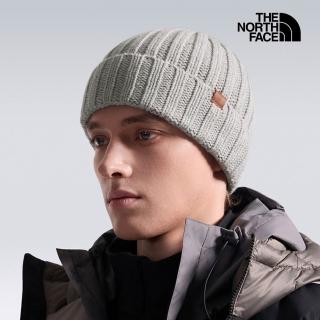 【The North Face】北面男女款灰色舒適保暖毛帽｜8HMSWD5