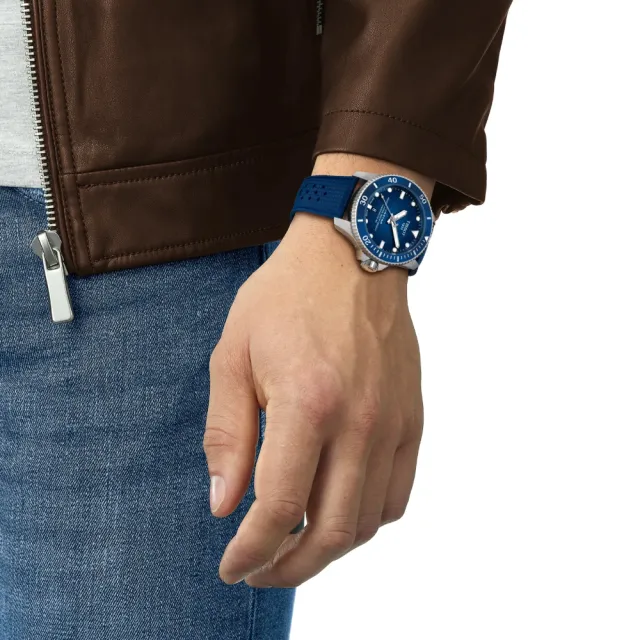 【TISSOT 天梭】SEASTAR2000海星系列 潛水機械腕錶 錶 週年慶 雙11 (T1209071704100)