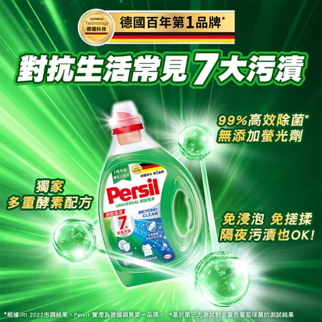 【Persil】深層酵解洗衣精1500ml補充包x2包